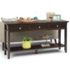 Acadian - Wide Console Sofa Table - Brunette Brown - Image 9