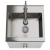 Hennessy - Deluxe Laundry Cabinet With Faucet And Stainless Steel Sink - White - Image 7