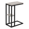 Accent Table, C - Shaped, Contemporary And Modern - Gray - Image 14