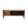 Accent Bench With Storage, Upholstered Cushion - Walnut Brown - Image 6