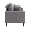 High Resilience Loveseat Sofa With Wooden Frame, Upholstered - Light Gray - Image 7