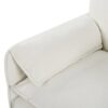 Oversized Recliner Chair With Movable Ottoman, Soft Chenille Upholstered Lounge Chair - Beige - Image 19
