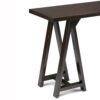 Sawhorse - Console Sofa Table - Dark Chestnut Brown - Image 5