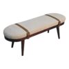 Nordholm Boucle Bench - Walnut - Image 4