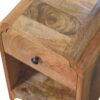 Newton - Mini Nightstand With A Drawer And Open Shelf - Beige Brown - Image 6