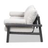 Zara - Dowel Frame Bolster Patio Deep Seating Sofa - Wheat Beige Axroma Olefin - Image 4