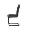 Modern Dining Chairs With High Back Upholstered Side And Metal Legs (Set of 2) - Black - Image 14
