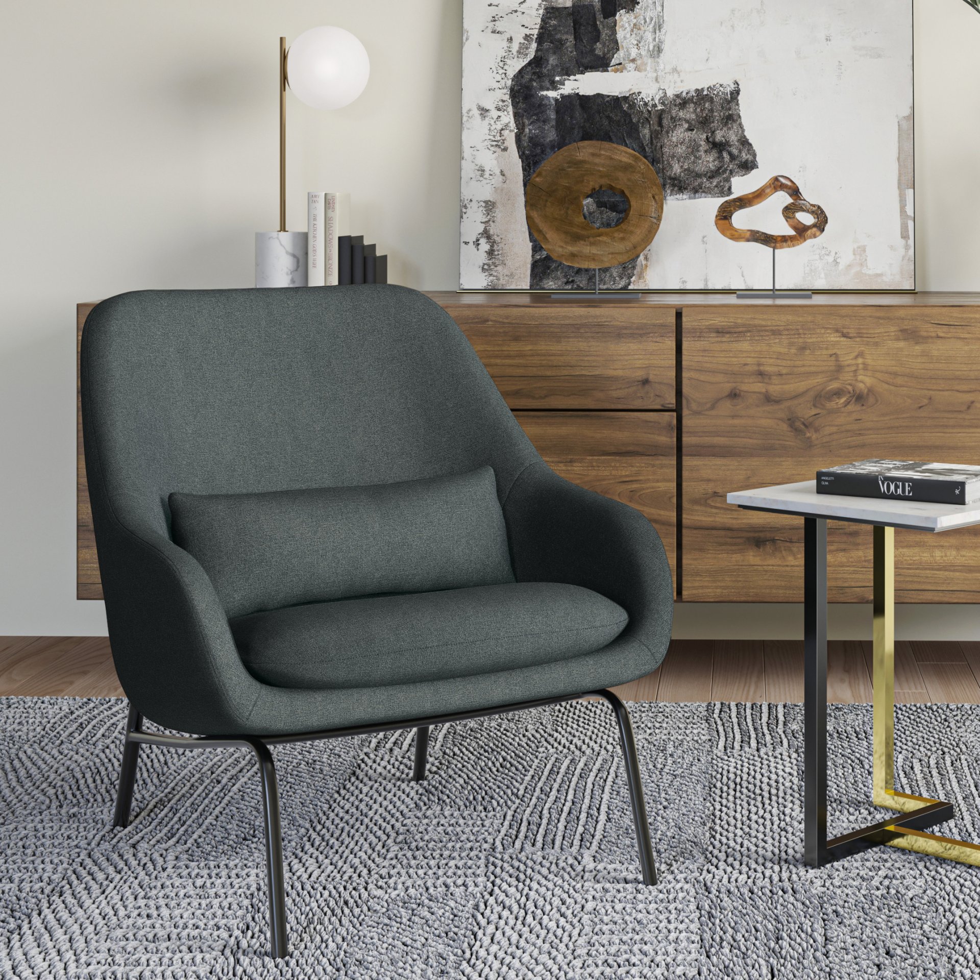 Elmont - Accent Chair - Steel Gray - Image 8