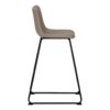 Office Chair, Bar Height, Standing, Computer Desk, Work, Leather Look, Contemporary, Modern - Taupe - Image 11