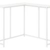 Corner Accent Console Table For Entryway, Contemporary And Modern - White - Image 12