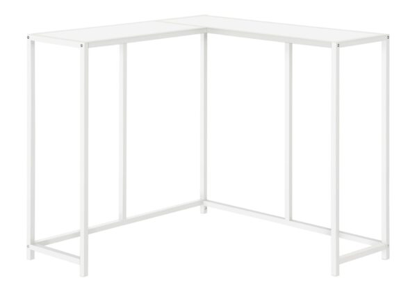 Corner Accent Console Table For Entryway, Contemporary And Modern - White