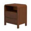 Lionel - Mid-Century Modern Nightstand 2 Drawer - Brown - Image 2