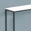 Accent Console Table For Entryway, Contemporary And Modern - White / Black - Image 7