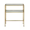 Grifton - Rectangular Glass Accent Table - Antique Gold - Image 7