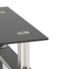 Modern Tempered Glass Tea Table, End Square Table For Living Room (Set of 2) - Black - Image 7