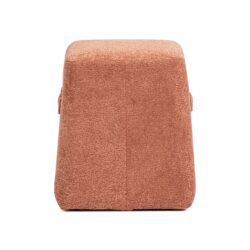 Clyde - Tapered Square Upholstered Ottoman - Spice Orange