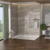 Dual Shower Head 16" Ceiling Mount Square Shower System With Rough In Valve, Stainless Steel & Brass - Brushed Nickel - Image 4