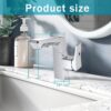Smart LED Bathroom Faucet, Digital Temperature Display, Pull Down Sprayer - Chrome - Image 3