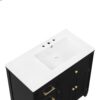 Modern Bathroom Vanity With Ceramic Sink, Freestanding, One Tip - Out Drawer, 3 Side Drawers, Adjustable Shelf - Beige - Image 18