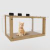 Transparent Acrylic Window Cat Perch Catio Cat Window Box - Natural Wood / Transparent - Image 4