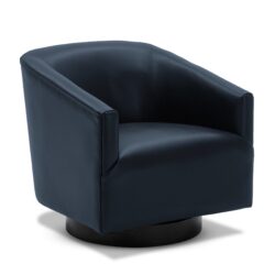 Garland - Upholstered Swivel Chair - Blue