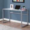 Computer Desk For Home Office, Laptop, Contemporary & Modern - Silver - Image 3