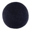 Lydia - Round Pouf - Navy / Natural - Image 2