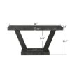 Vintage Distressed Wood Entryway Bench With 2 Tier Storage, Rustic Wide Design - Antique Black - Image 3