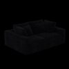 4 Seat Sofa, Deep Seat Couches With Soft Pillows And 2 Ottomans, Convertible Sofa Lounge Chair, For Living Room - Black - Image 23