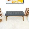 Delilah - Modern Bench - Gray - Image 10