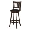 Swivel Stool Bar Height, Transitional Comfortable Seating (Set of 2) - Espresso - Image 2