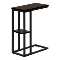 Accent Table, C - Shaped, Modern - Espresso
