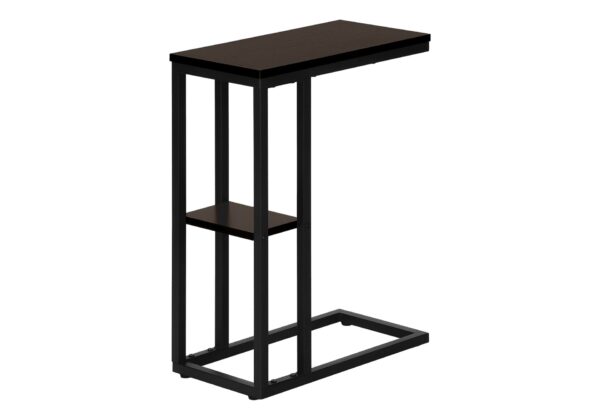 Accent Table, C - Shaped, Modern - Espresso