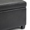 Avalon - Storage Ottoman Bench - Distressed Black - Image 4