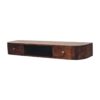 Lunar - Floating Console With 2 Drawer - Chestnut - Image 3