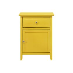 Chic Transitional Nightstand - Yellow