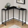Corner Accent Console Table For Entryway, Contemporary & Modern - Black - Image 9