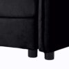 Oversized Recliner Chair With Movable Ottoman, Soft Chenille Upholstered Indoor Lounge Chair - Black - Image 20