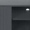 TV Stand, Console, Media Entertainment Center, Storage Cabinet, Contemporary Convenient Design - Gray - Image 7