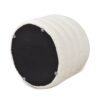 Fuji - Oversized Round Storage Ottoman - Ivory White - Image 3