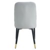 Modern Dining Chairs With Light Cushions And Metal Legs (Set of 4) - Light Gray - Image 12