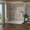 Chrome Round Dual Shower Heads Set With 10" Overhead And Hand Shower, Metal & Plastic Construction - Chrome - Image 5