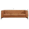 Fargo - Leather Sofa - Brown / Rustic - Image 8