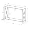 Accent Console Table For Entryway, Marble Contemporary & Modern - Black - Image 5