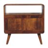 Curved Nordic Charm Console - Brown - Image 6