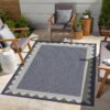 Sunshine - 2'7" X 7'3" Polypropylene, Indoor, Outdoor Area Rug - Blue - Image 4