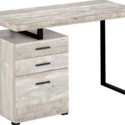 Computer Desk For Home Office, Laptop, Left, Right Set - Up, Storage Drawers - Taupe