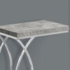 Accent Table, C - Shaped, Modern - Gray - Image 3