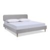 Diego - King Low Upholstered Platform Bed - Light Gray - Image 12
