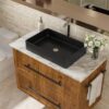 Rectangular Vessel Bathroom Sink - Black - Image 4